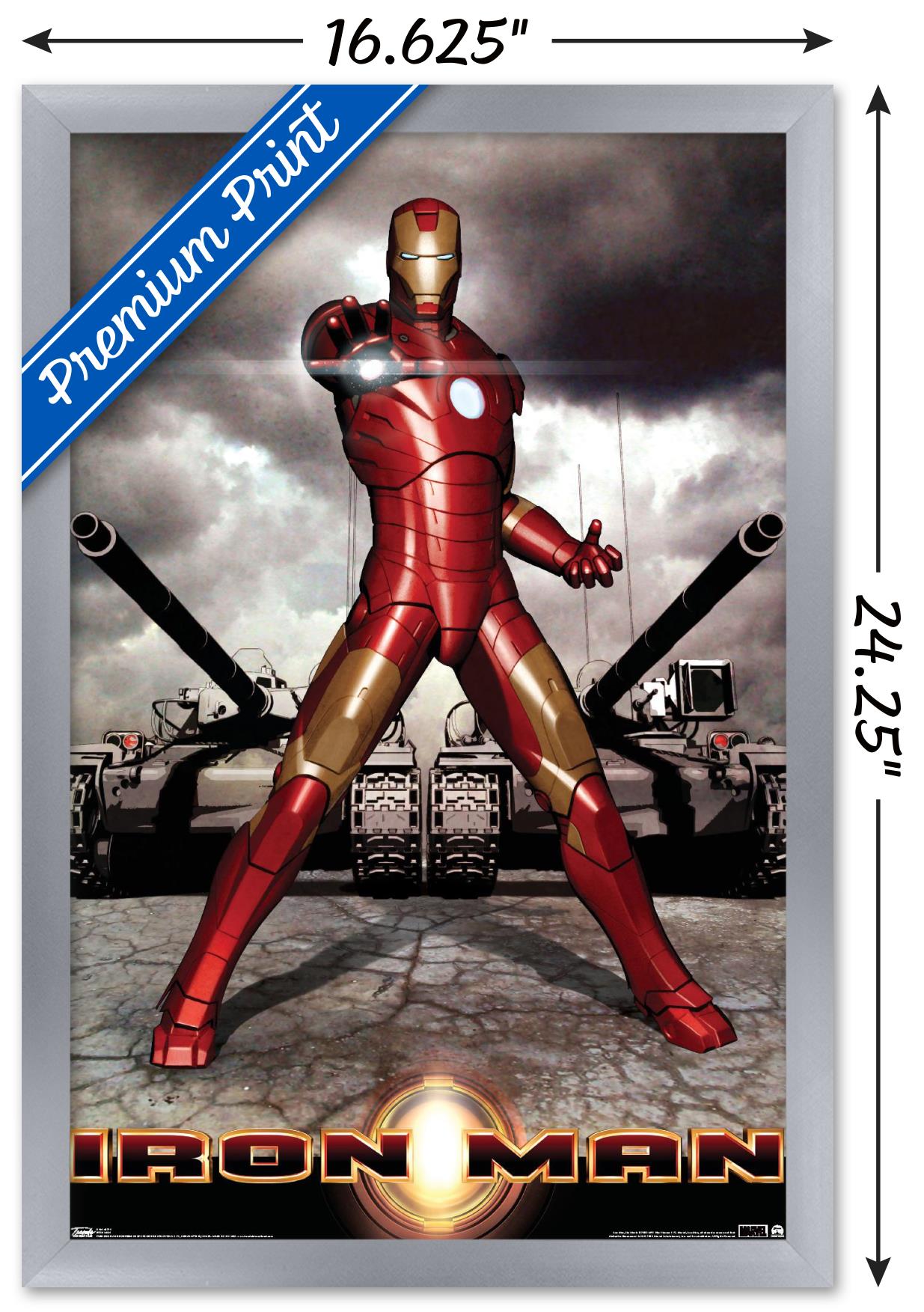 Marvel Cinematic Universe - Iron Man - Tanks Wall Poster, 14.725" x 22.375", Framed