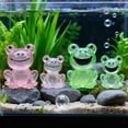 thumbnail image 2 of 10 Piece Miniature Frogs Garden Sculpture Resin Clear Cartoon Statue Ornaments For Home Office Garden Decorations, 2 of 8