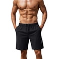 thumbnail image 2 of Trgacdwlo Men Quick Dry Shorts Elastic Waist Drawstring Workout Shorts Mens Wide Leg Summer Running Men's Gym Shorts with Pocket Black XXXL, 2 of 8