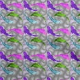 thumbnail image 1 of oneOoneCottonCambricPurpleFabricAsianJapaneseKoiFishWithGeometricTextureDiyClothingQuiltingFabricPrintFabricByYard56InchWide, 1 of 4