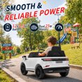 thumbnail image 5 of UBesGoo Licensed Land Rover Ride On Car, 12V Electric Car for Kids, Toddler Car Toy with Remote Control, LED Lights & Bluetooth, Ages 2-5, White, 5 of 10