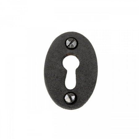 Replacement Escutcheon - Wrought Iron Keyhole Cover Escutcheon Replacement 1-3/4