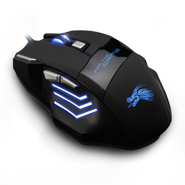 Wireless Gaming Mouse [Fire Button] LED Backlit Wired Gaming Mouse
