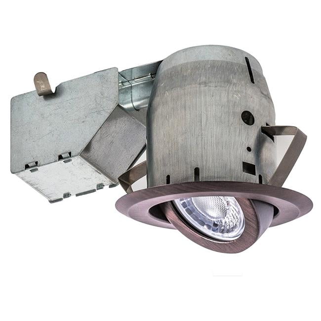 Nadair Gu300l Sworb 3in Led Swivel Dimmable Downlight Recessed Light 3000k Warm White Led Gu10 550 Lumens Bulbs Included Ic Rated Bronze