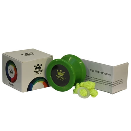 Yoyo King Green Merlin Professional Responsive Yoyo with Narrow C Bearing and Extra (Best Non Responsive Yoyo)