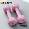 thumbnail image 4 of MAXAFIT Set of 2 Dumbbells, Anti-Slip and Anti-Roll Hex Dumbbells in Pair for Strength Training, Resistance Training, 4 of 5