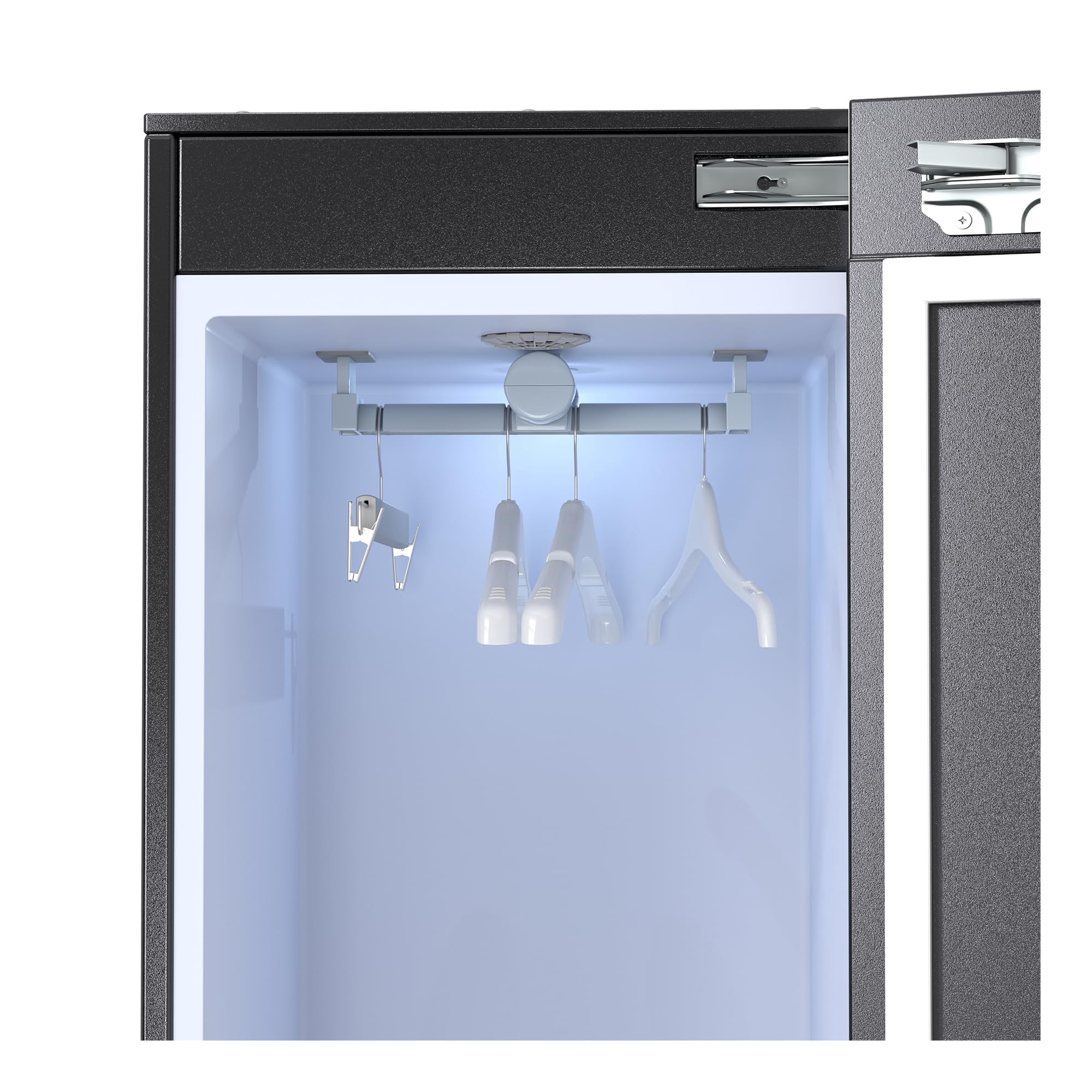 Pemberly Row Steam Dryer Closet Remove Wrinkles Sanitize Deodorize Refresh Slim