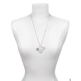 thumbnail image 3 of Delight Jewelry Silvertone Domed Black EMT Let Things Go Fall Zoey Charm Necklace, 28", 3 of 4