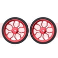 thumbnail image 1 of MYG pour Roue Facile en Alliage d'Aluminium 82 mm pour Vélo Pliant Brompton Easywheel Pièce de Remplacement Modifiée Roue de Stationnement pour Bicyclette Roues de Sécurité à Lumière Forte Rouge, 1 of 10