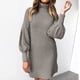 thumbnail image 2 of Vestido de suéter de cuello alto para mujer Suéter de manga larga suelto de punto casual Fridja nbo263, 2 of 9