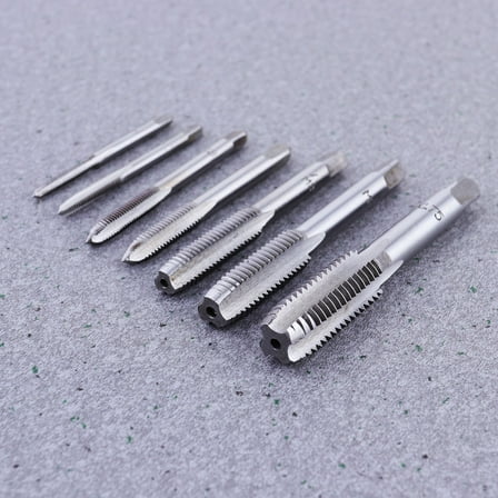 jojofuny 7 Pcs Tap Die Set Steel for Diy Metalworking and Woodworking
