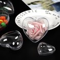 thumbnail image 4 of 10 piezas de bolas transparentes en forma de corazón, bola rellenable en forma de corazón, adorno para regalo, caja de regalo, decoración, 4 of 5