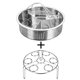 thumbnail image 1 of Cesta del vapor del acero inoxidable de los accesorios de la olla a presión 3pcs/set con el estante del vapor del huevo, divisor FO, 1 of 5