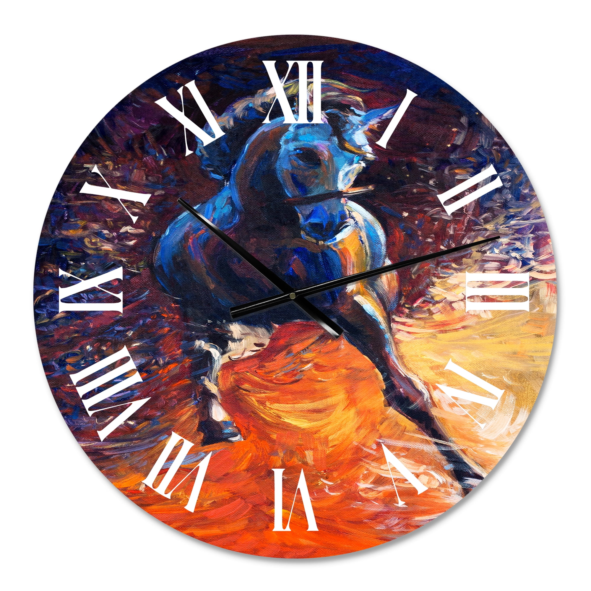 Designart 1 in Quartz Farmhouse Wall Clock