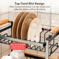thumbnail image 2 of Labymos Dish Drying Rack Dish Drainer Set 3-Tier Dish Racks with Detachable Drainboard Chopstick Rack, 2 of 8