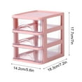 thumbnail image 3 of Hovmgk Transparent Desktop Storage Box, Plastic Mini Drawer Organizer, Stationery/Cosmetic Bin, 2-5 Layer 14.2x18.3cm, Home & Office Supplies, Desk Miscellaneous Tidying, Makeup Enthusiasts, 3 of 5