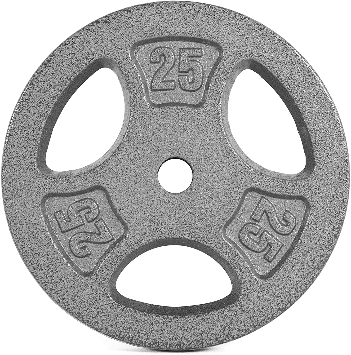 CAP Barbell Standard 1 Inch Grip Weight Plates Single Gray 25 Lbs cap-barbell-standard-1-inch-grip-weight-plates-single-gray-25-lbs