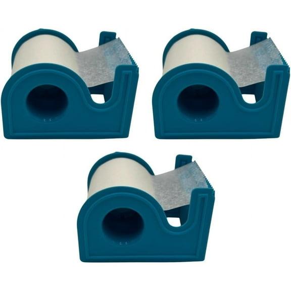 Microporous Medical Surgical Paper Tape Adhesive Bandage, Hypoallergenic Breathable Dressing 2 Inch x 10 Yards with Dispenser (3 Pack)