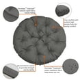 thumbnail image 3 of Classic Accessories Montlake Water-Resistant Papasan Cushion, 50 inch, Light Charcoal, 3 of 8