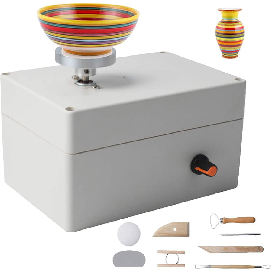 Buy Pottery Wheel Machine, USB Pottery Making Kit with 6Pcs Ceramic