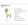 thumbnail image 6 of hengsof Gold Dipped Rose 24K Gold Rose, Romantic Gifts for Women in Her Birthday Anniversary Valentines Day Christmas Mothers Day, 6 of 7