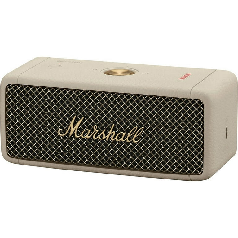 美品！【正規品】Marshall Emberton II Marshall Emberton II Portable Bluetooth Speaker, Cream, 30 Hours
