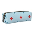 thumbnail image 1 of Fotbe Syringe And Red Cross Estuche para Lápices de Cuero con Estampado, Estuche con Cremallera Resistente, Organizador Compacto y Elegante para Papelería, 1 of 7