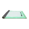 thumbnail image 2 of Ahgly Company Indoor Rectangle Solid Turquoise Blue Modern Area Rugs, 2' x 3', 2 of 4