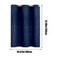 thumbnail image 3 of Fmbmuo Fade Resistant Window Curtains Blackout 39.3x51.1 Inch Blue Decor Art Deco Polyester Tab Top Curtain Sets for Living Room Windows, 3 of 5