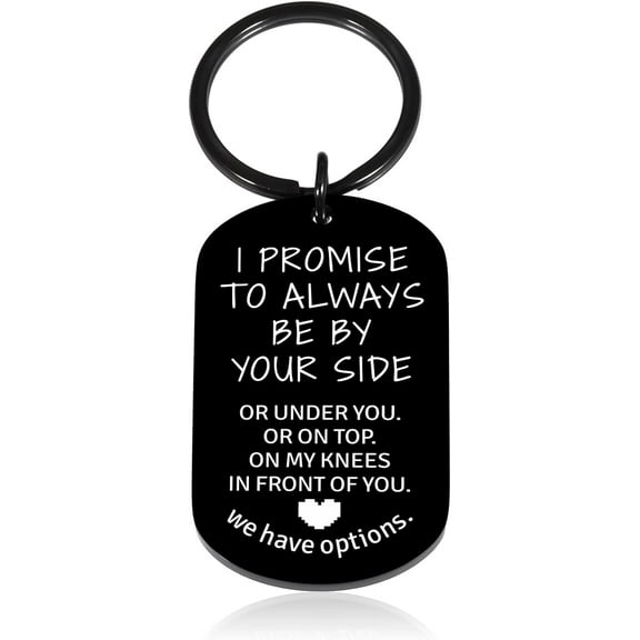 Funny Keychain for Boyfriend Men Thoughtful Gifts for Men Husband Gifts from Wife Anniversary Steel Gifts