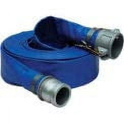 Apache 2" x 25' PVC Lay Flat Discharge Hose w/ C x E Aluminum Cam & Groove Fittings, 98138043