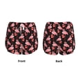 thumbnail image 5 of Lsque New Year Flamingo Printed Women's Running Shorts with Liner Pockets,Elastic Quick Dry Workout Athletic Gym Yoga Shorts,Womens High Waist Shorts-XX-Large, 5 of 9