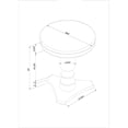 thumbnail image 5 of Pemberly Row Transitional Acacia Wood Accent Side Table in Blue, 5 of 6