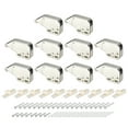 thumbnail image 1 of Unique Bargains 10 Set Automatic Spring Loaded Push to Open Door Catch Touch Lock, 48mm Silver, 1 of 6