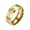 Gold, variant on Men's Women's Stainless Steel 8MM Classic Matte Finished Cubic Zirconia Cross Prayer Ring Gold Size 10
