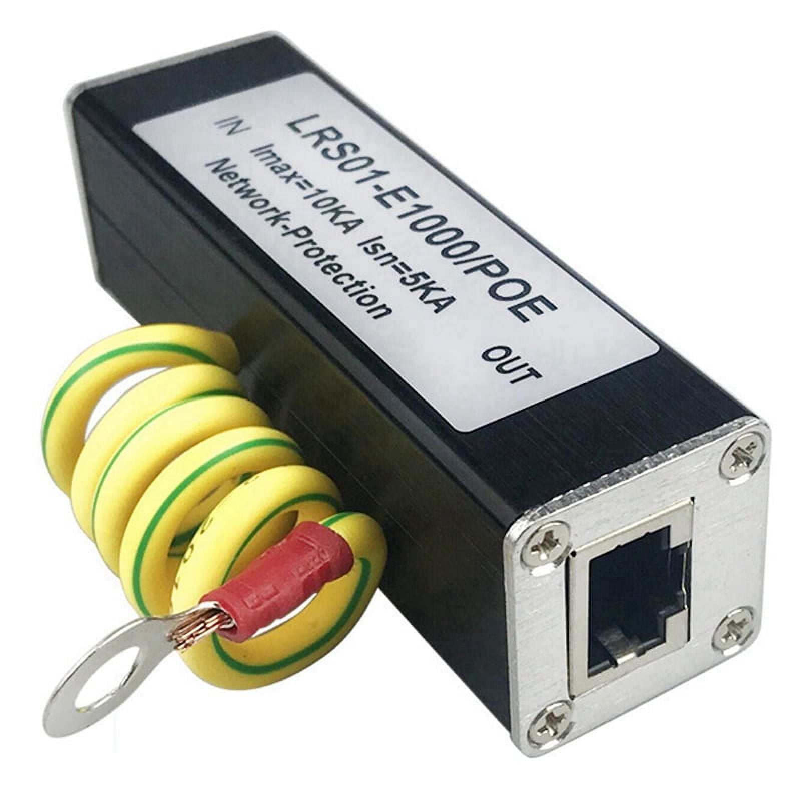 4X 100/1000M POE IP Camera Network POE Switch RJ45 & POE Surge Protector Protection Device Arrester SPD 1000M