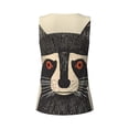 thumbnail image 5 of Haiem Retro Raccoon Graphic Print Workout Tank Tops for Women, Athletic Sports Slim-Fit Tank Tops, Compression Sleeveless Dry Fit Shirts,Athletic Shirt-XX-Large, 5 of 9