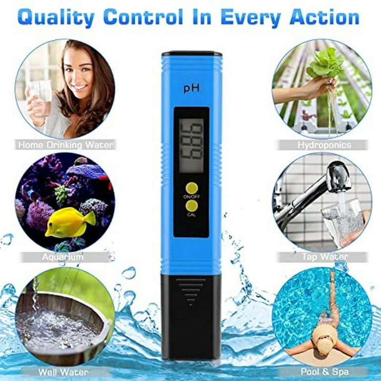 OBOSOE Digital pH Meter,Water Quality Tester,Water pH Tester With