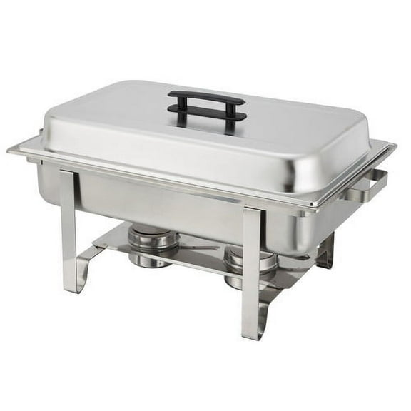 Winco Newburgh Economy Full Size Stainless Steel Chafer, 8 qt., 1 Each