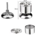 thumbnail image 3 of Juego de 4 patas ajustables para muebles, patas de mesa de acero inoxidable con goma M, 3 of 5