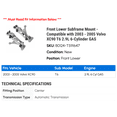 thumbnail image 2 of Front Lower Subframe Mount - Compatible with 2003 - 2005 Volvo XC90 T6 2.9L 6-Cylinder GAS 2004, 2 of 2