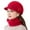 Red, variant on Yirtree Fleece Lined Womens Beanie Hat, Winter Hat Scarf Mask Set,Women's Winter Hat, Middle-Aged and Old Warm Earmuff hat