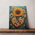 thumbnail image 5 of Sunflower Flower Canvas Wall Art 8x12 inches - French Elegant Cottagecore Sunflower Flower Watercolor Canvas Print for Decor, 5 of 5