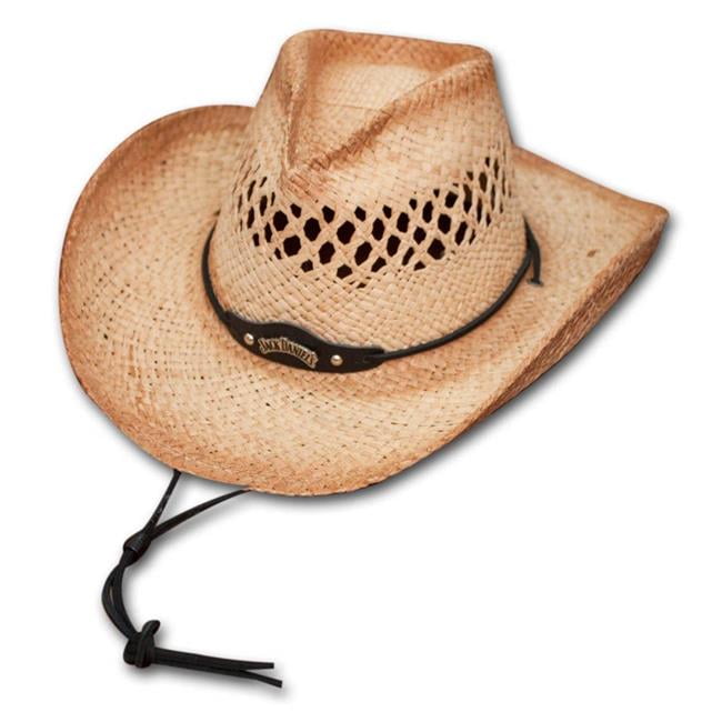 Jack Daniels 20226MLMediumLarge Jack Daniels Straw Cowboy Hat