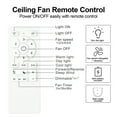thumbnail image 6 of 52-Inch Integrated LED Low Profile Ceiling Fan with Solid Wood Blades - 6-Speed Reversible Motor, Dimmable Lighting, ETL Listed for Quiet Year-Round Home Use, 6 of 9