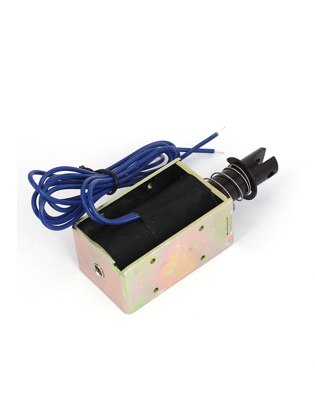 Unique Bargains Stroke Pull Type Open Frame Solenoid Electromagnet DC 24V 0.8 A 70N Force
