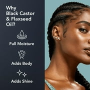 Eco Styler Black Castor & Flaxseed Oil Hair Styling Gel, 16 oz., Moisturizing, Nourishing, Unisex