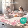 thumbnail image 4 of ODIKA 5'x7' Machine Washable Non-Slip Area Rug, Botanical Leaf Nature Inspired High Traffic Rug, Pink, 393673, 4 of 5