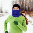 thumbnail image 6 of Uxcell Winter Neck Warmer, 2 Pack Drawstring Warm Face Scarf Windproof Neck Gaiter, Brown, 6 of 7
