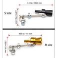 thumbnail image 5 of Turbo Exhaust Whistle, Turbo Whistle for Exhaust Pipe, Modification Sounder Simulator, Aluminum Alloy Whistle Muffler Tip, Turbo Sound Amplifying Roar Maker, Whistle Exhaust Pipe(Blue+Gold,XL), 5 of 8